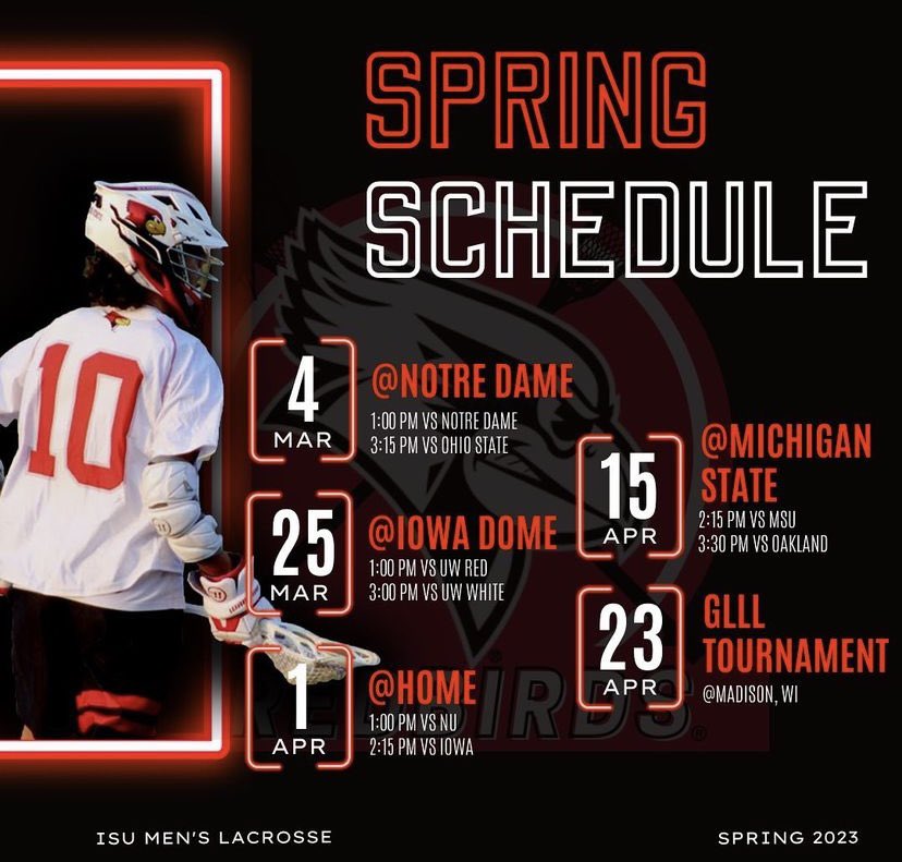 🚨UPDATED SCHEDULE FOR THE 2023 SEASON🚨

#Rolldbirds
