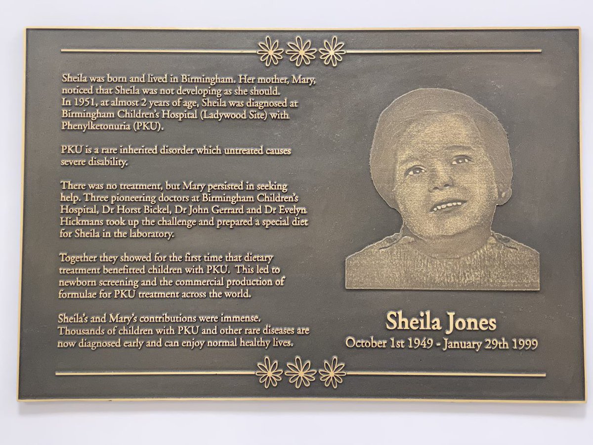 On rare disease day, it is always important to remember the contribution of Sheila Jones - she showed for the first time how dietary treatment benefited children with PKU