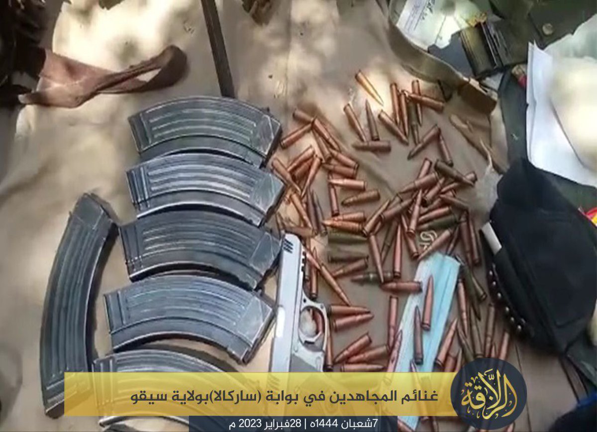 SahelLeaks's tweet photo. #Mali / #Ségou le groupe terro-riste #JNIM revendique l’attaque du checkpoint de #Sarakala près de markala à quarantaine de km de Ségou dans la nuit du 26 au 27 février causant la  mort de deux militaires. https://t.co/KBFnAG2q3H