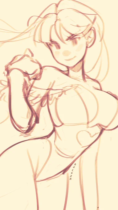 Morrigan and Felicia (Darkstalkers), sketches  