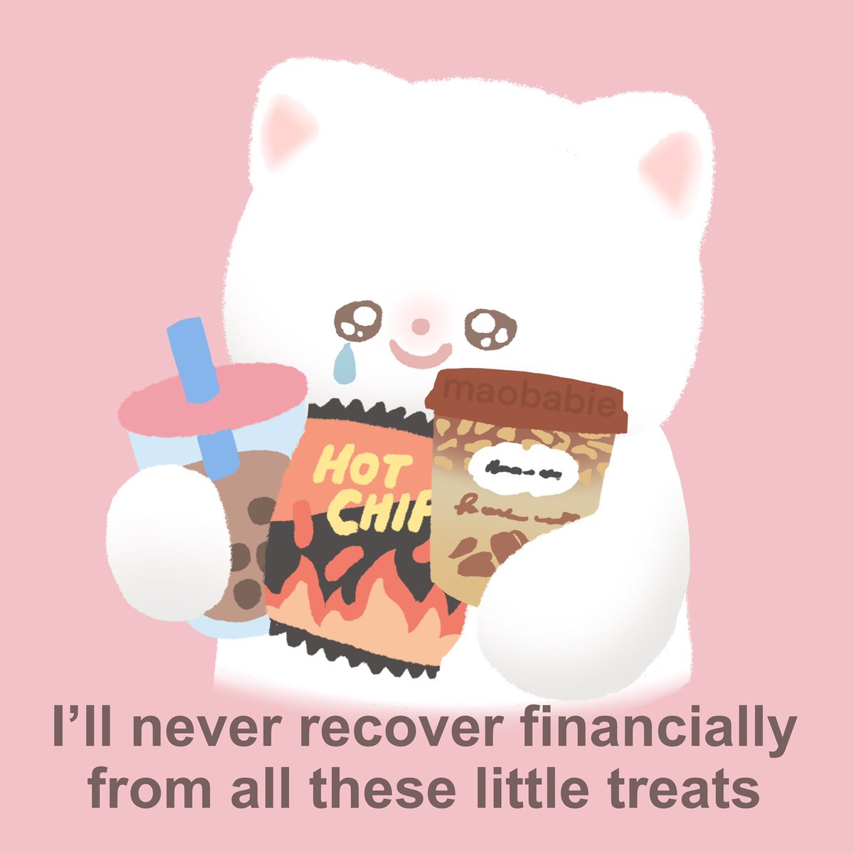 maobabie's tweet image. Little treat inflation is real🥹