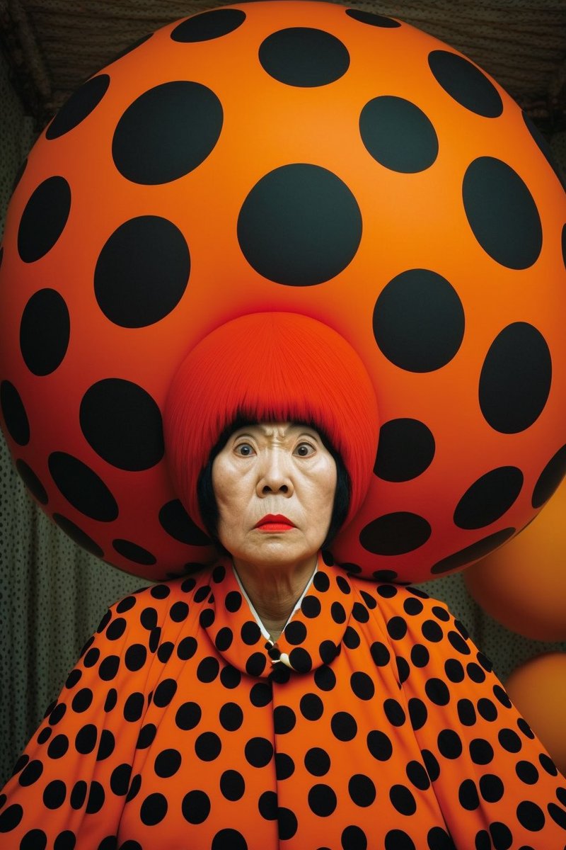 damoxy's tweet photo. Yayoi_Kusama_by_Yayoi_Kusama #midjouney https://t.co/U0kZCA0P8Y