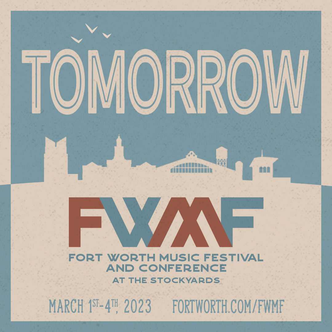 texascma's tweet photo. It’s Time! 🤠🙌 The inaugural Fort Worth Music Festival & Conference kicks off TOMORROW in the Stockyards! More information and last-minute tickets at https://t.co/PSy4EJEQdq. #FWMF https://t.co/ELd8mWSDHn