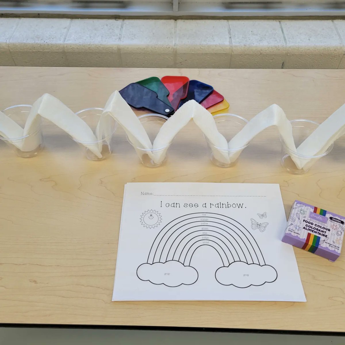 Kindercrew102's tweet image. “Try to be a rainbow in someone’s cloud.” – Maya Angelou
Walking rainbow experiment 🌈
#scienceisawesome @SLRuizSchool