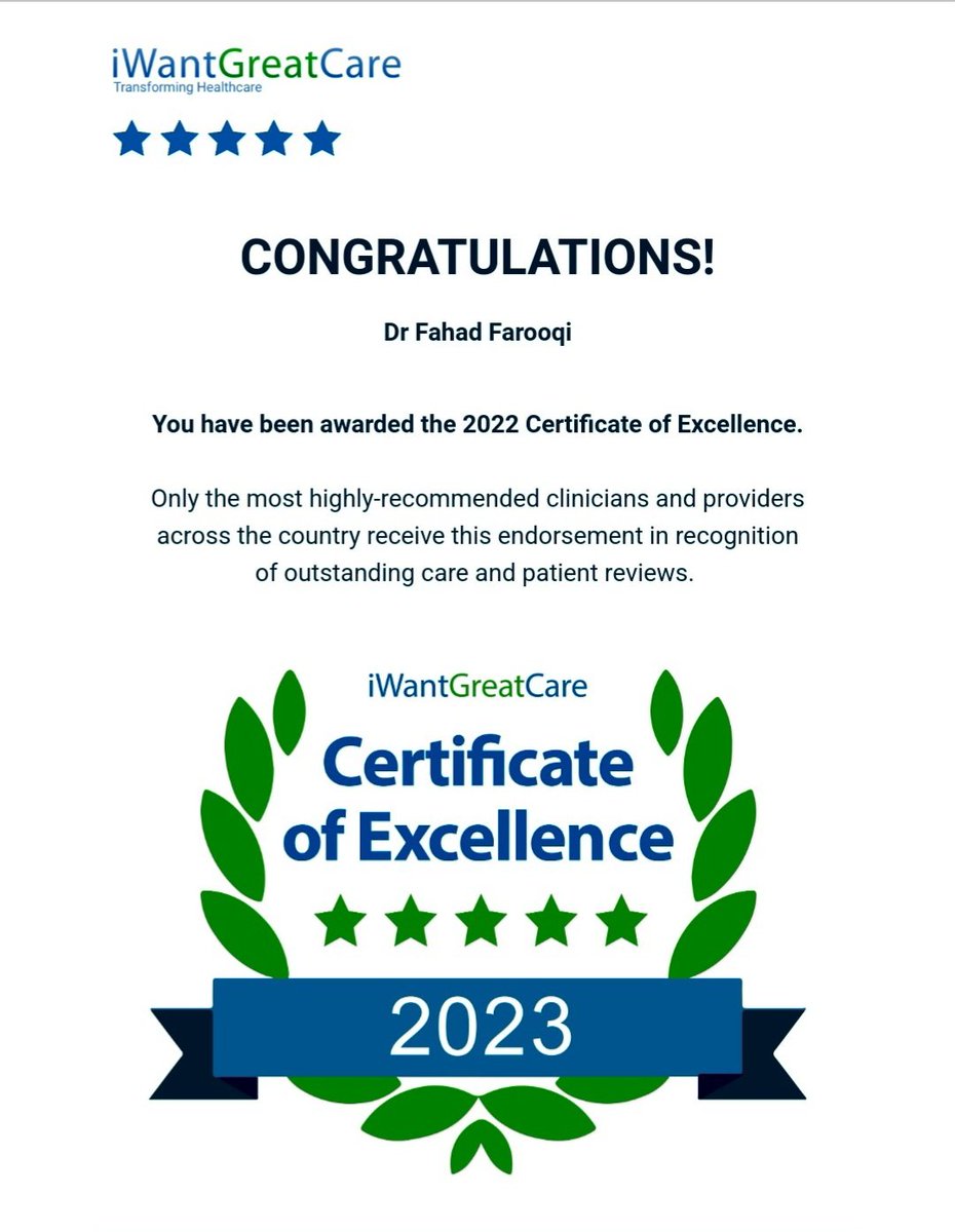 Thanks, very grateful to all the patients and staff for their online feedback & support - you've helped make me a better clinician @iwgc #CofExcellence2023 @BHRUT_NHS @matthewtrainer @BTcardiology
