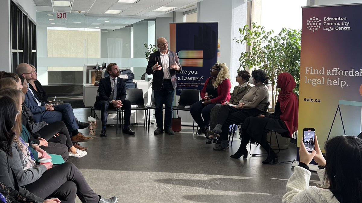 DavidLametti's tweet photo. The team at @ECLCLaw is passionate about improving access to justice. That’s why they’re doing excellent, on the ground work in Edmonton, providing legal services to those who need it most. It was a pleasure to meet with them last week and hear about their efforts! https://t.co/GNH8cpLTXN