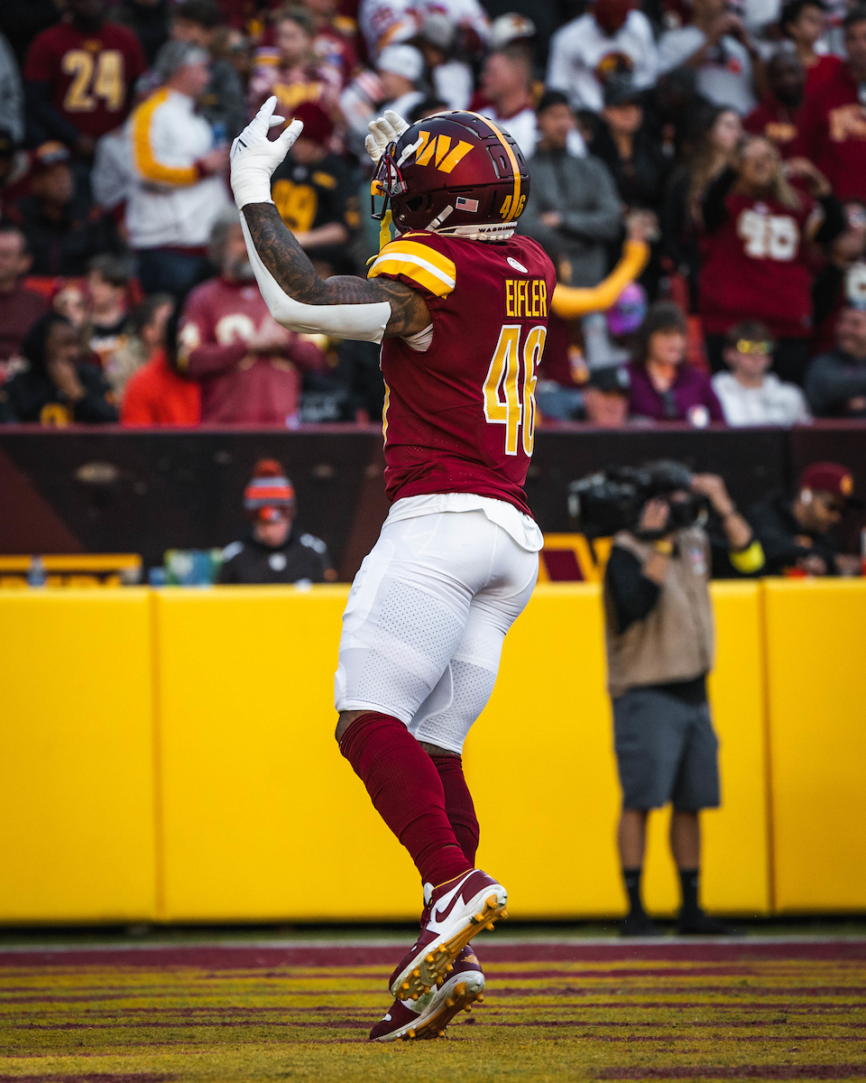 Commanders's tweet photo. We have signed LB Milo Eifler and CB Rachad Wildgoose to one-year contract extensions for the 2023 season https://t.co/rpkzfcVNyA