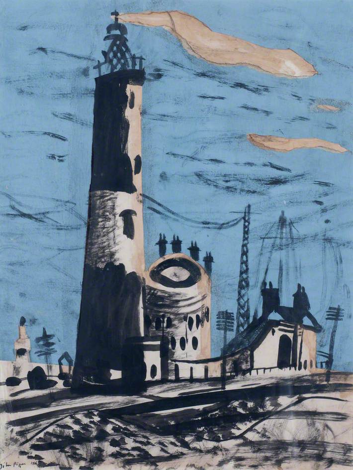 Dungeness 

John Piper, 1936
1936
Gouache, ink & collage on paper
@ryeartgallery_