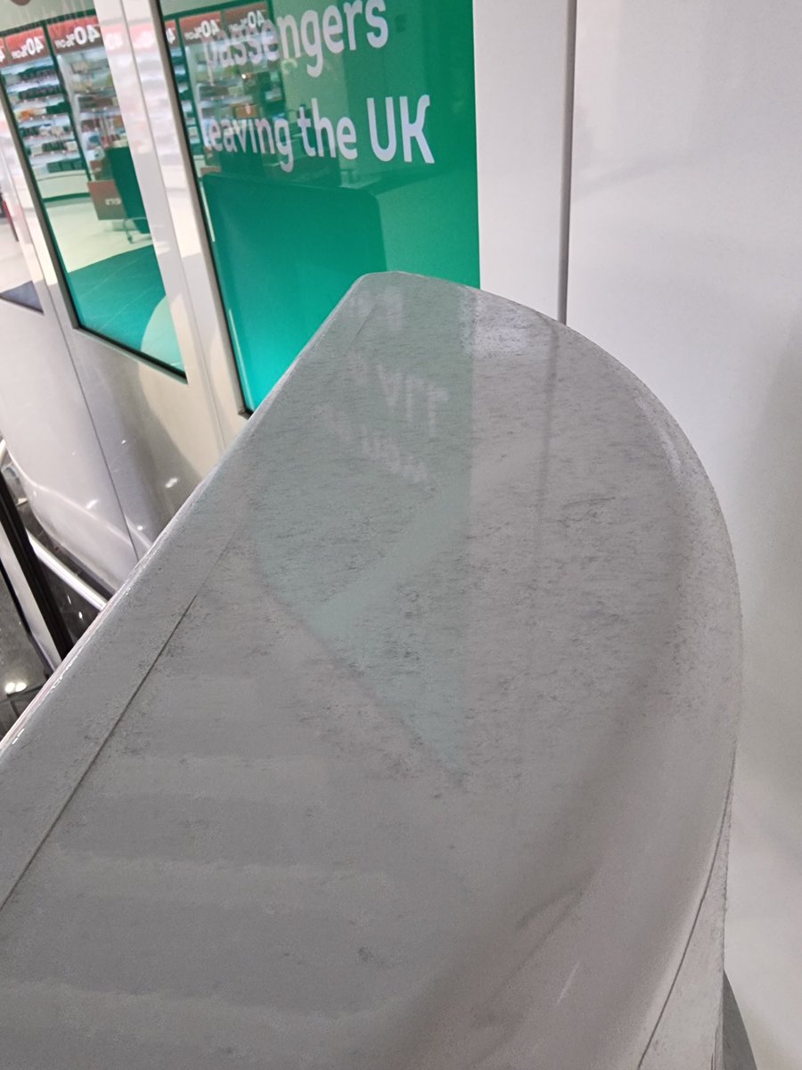 Onic_Boz's tweet photo. @STN_Airport disgusted with the cleanliness of the airport so much dust on walls and surfaces. When was the last time it was cleaned?? https://t.co/tdBTQcMPda