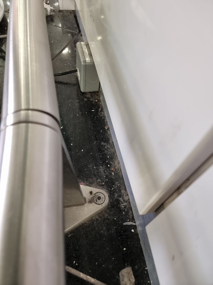 Onic_Boz's tweet photo. @STN_Airport disgusted with the cleanliness of the airport so much dust on walls and surfaces. When was the last time it was cleaned?? https://t.co/tdBTQcMPda
