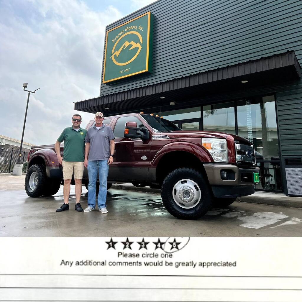 everestmotors on Twitter "Congrats Justin on your 2015 Ford F350 King