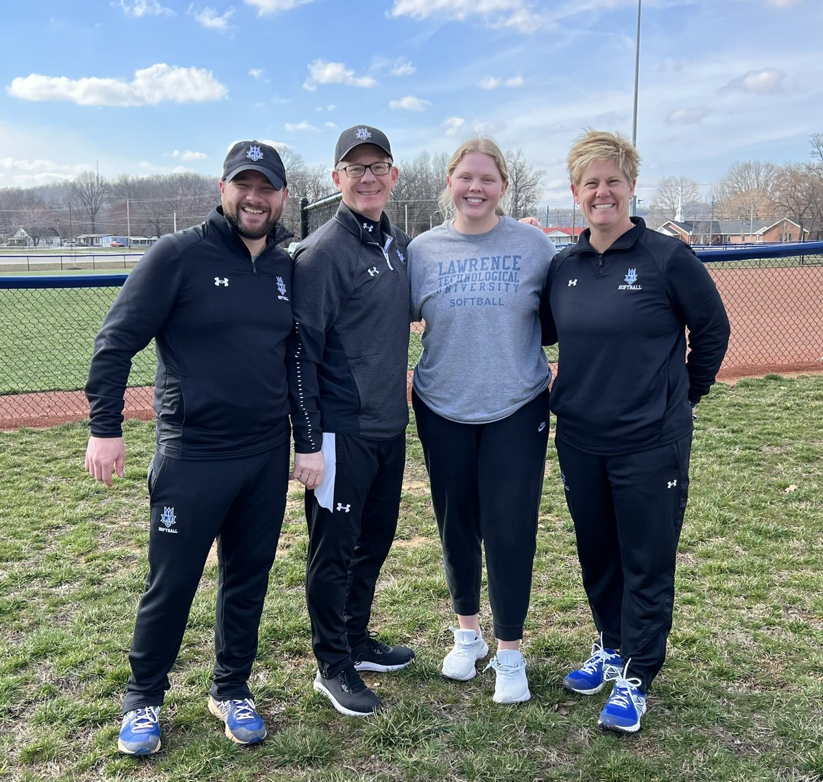 I’m excited to announce my verbal commitment to <a href="/LTUSOFTBALL/">LTU Softball</a> to continue my academic and athletic career! I want to thank my family, coaches, friends, and teammates for their support! Go Blue Devils! <a href="/IndyDreamsSoft1/">Indy Dreams Softball</a> <a href="/DreamsIndy/">Indy Dreams 18U Streeval</a> <a href="/WarriorettesFP/">Scottsburg Softball 🥎</a> <a href="/rothrock03/">Laura Rothrock</a> <a href="/RaymerStrength/">Raymer Strength & Rehab</a>