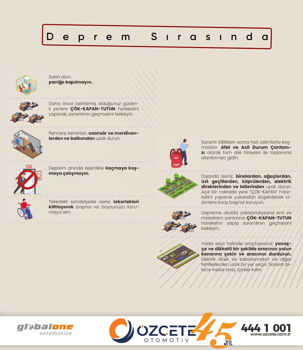 1-7 Mart Deprem Haftası

Topraklarımızdaki deprem gerçeğinden kaçamayız. 
Fakat gerekli önlemler ve bilgilerle korunabiliriz.