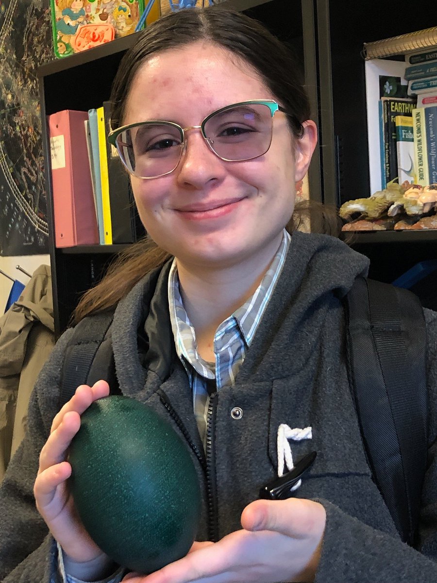 LHU_Biology's tweet photo. Bird dissection in ornithology with Dr. Amy Kutay, and a beautiful emerald Emu egg! https://t.co/D1Pff8RaNU