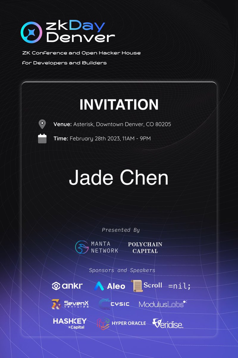 Is there anyone in the ZKDay Denver? #zkDay #denver