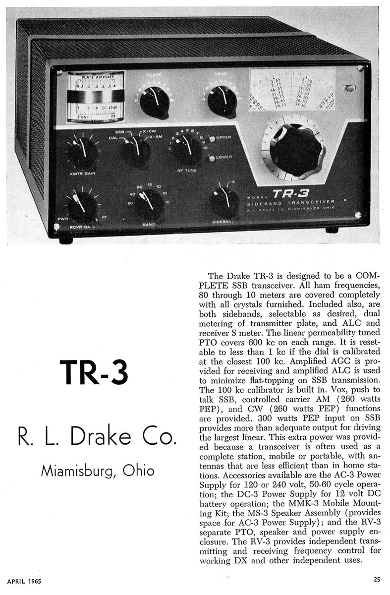 19WAC3067's tweet photo. #hamradio #amateurradio #amateurfunk #hamr #cbradio #27mc #SWL #DX #SDR #HFbands #vintage A 60s desktop HF transceiver, #Drake TR-3.
Frequency range: 10-80 m in 7 bands. Modes: AM / USB / LSB / CW. Output: 150 watts https://t.co/pi2kXFp14y