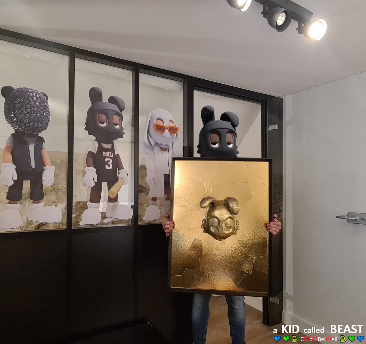 cocobeloeilx's tweet photo. How not to be proud to be part of this Family.
This is my first "homemade" piece of art. It will be proudly exhibited because without a doubt it is the beginning of a very beautiful adventure.
@Rafsby @CryptoKrad @jpegjustis @memexbby @akidcalledbeast @akcbfrance 
#BAGMI #AKCB 💎 https://t.co/VbP83qbxZX