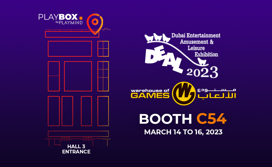 In two weeks, our distributor <a href="/wogmeuae/">Warehouse Of Games</a> will be showcasing the #PLAYBOX at Dubai Entertainment Amusement and Leisure Show. 🎢<a href="/DEALIEC/">DEAL 2026</a>

If you will be attending, make sure to drop by to experience the PLAYBOX!

#DEAL2023 #uae #dubai #FEC #Attraction #AmusementParks #DEAL2023