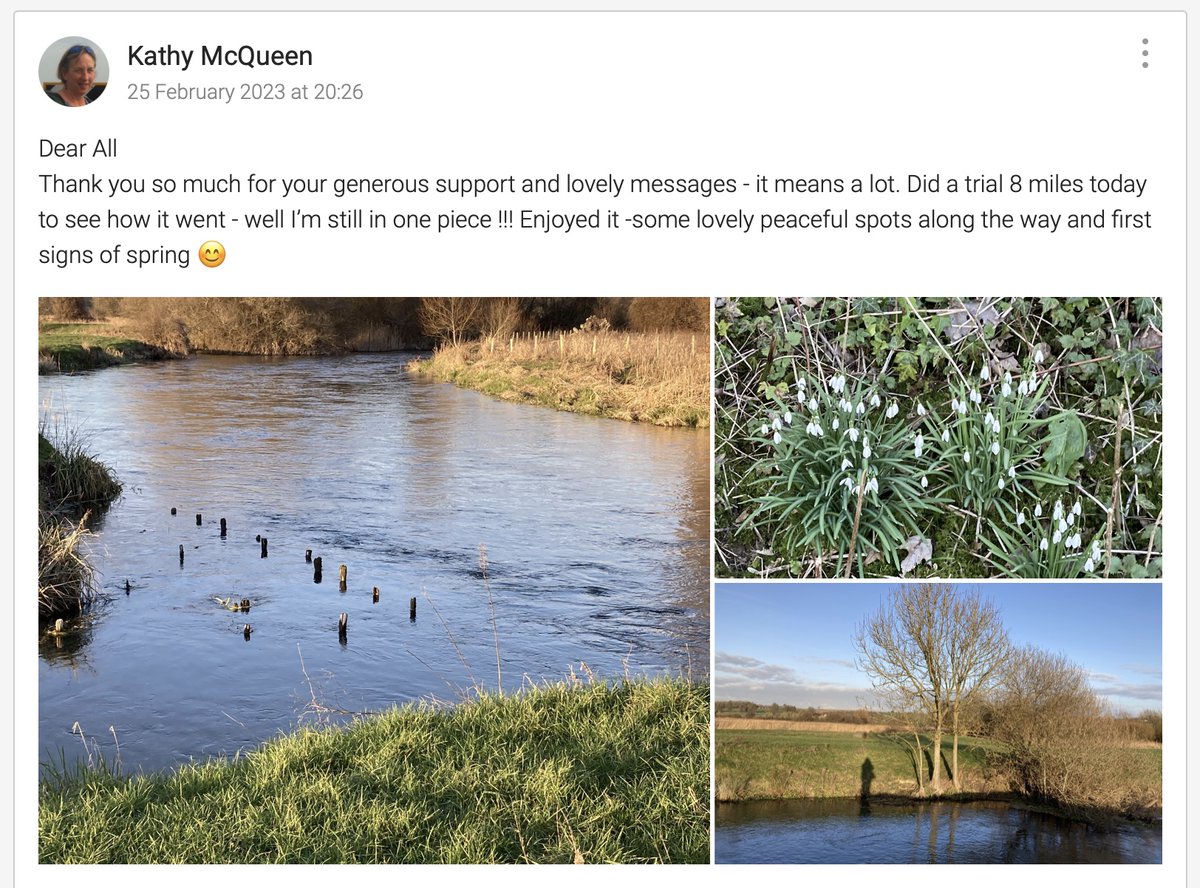 CJM_ArtByColin's tweet photo. My wife has taken some lovely photos on her first practice walk for her fund-raiser for #WoodysLodge as part of her #RememberingBen event walking the Avon Valley trail. Please consider supporting at https://t.co/U3vweoNZkJ https://t.co/bCrBnL3d0L