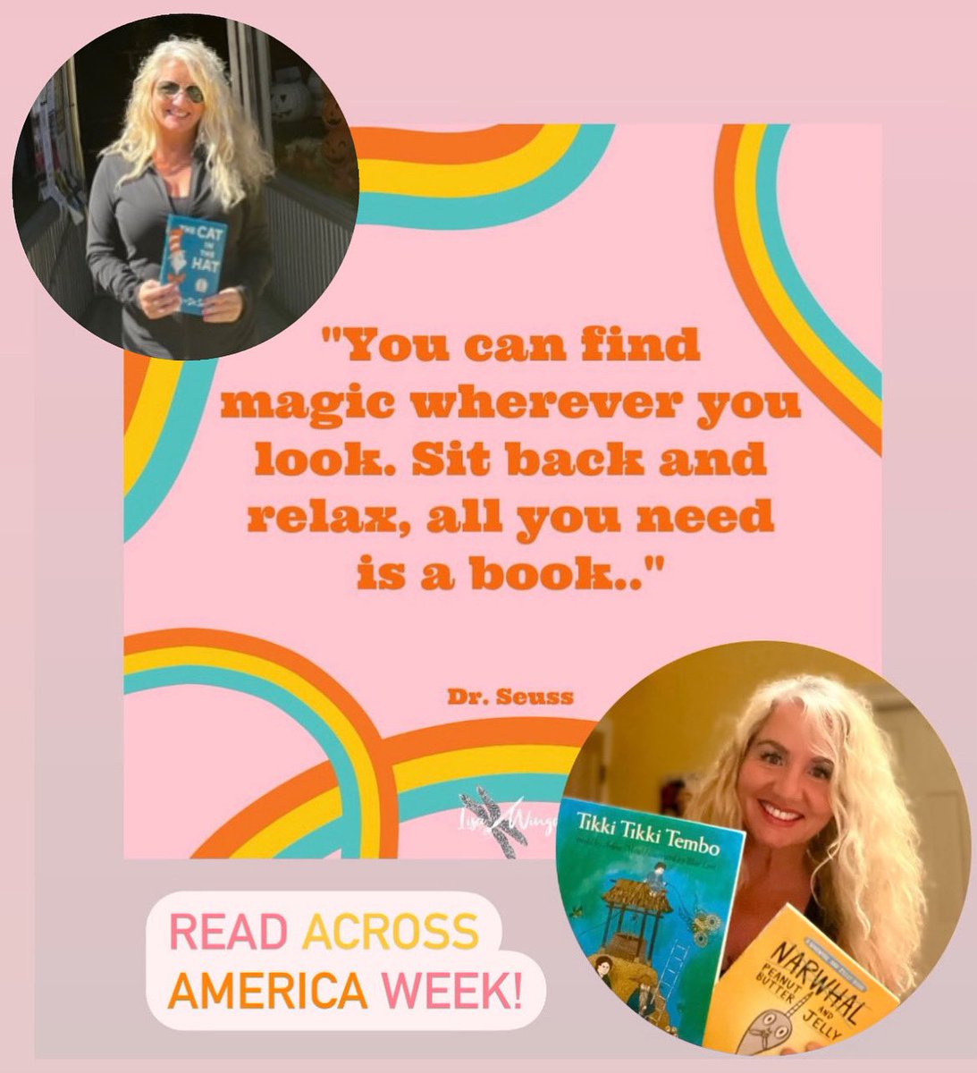 Dustylynn23's tweet photo. Happy to be a part of READ ACROSS AMERICA week!📚 Excited to be a guest reader this week at a few different Hoboken Schools!! Love my community and doing nice things for others!💕 #ReadAcrossAmerica #HobokenSchools https://t.co/dt8CK5ezji