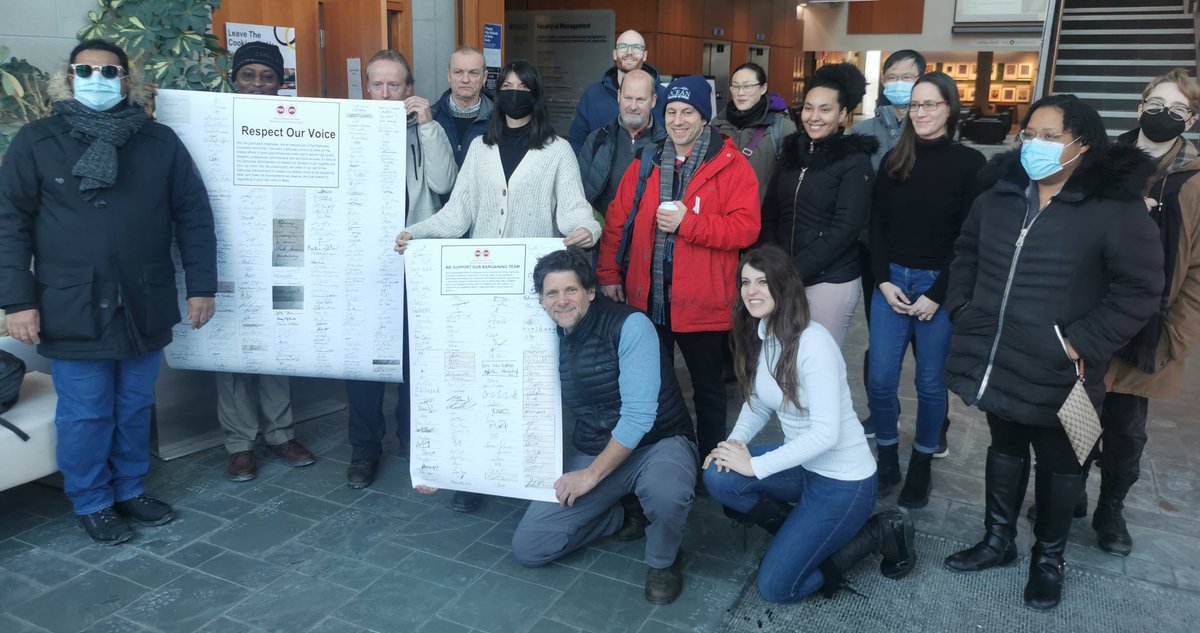 ezrafds's tweet photo. Congrats to the @psac_86001 grant-paid and postdoc employees of @DalhousieU on delivering majority petitions in support of their bargaining demands! I'm honoured to be working to help organize their efforts ✊🏼✊🏿✊🏽✊🏻 
#Halifax #NovaScotia #nspoli #solidarity #canlab https://t.co/cLRmpgLGYd