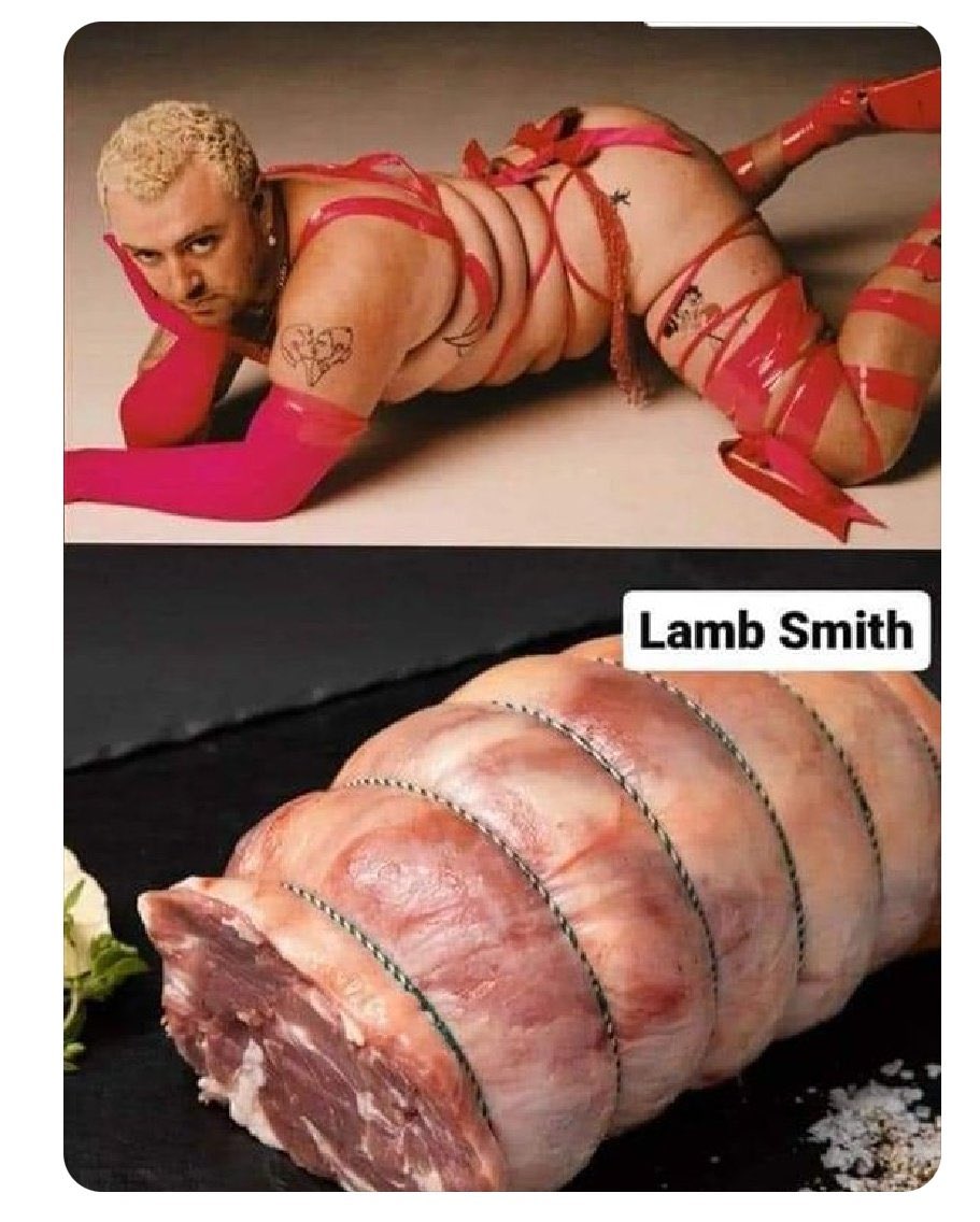 CharlesNOVacc's tweet photo. Whoever made this, god has amazing plans for you in the afterlife ๐ญ๐ #SamSmith #LambSmith #sheeple #SheepSmith ๐คฃ๐คฃ https://t.co/KDQnCbGLU3