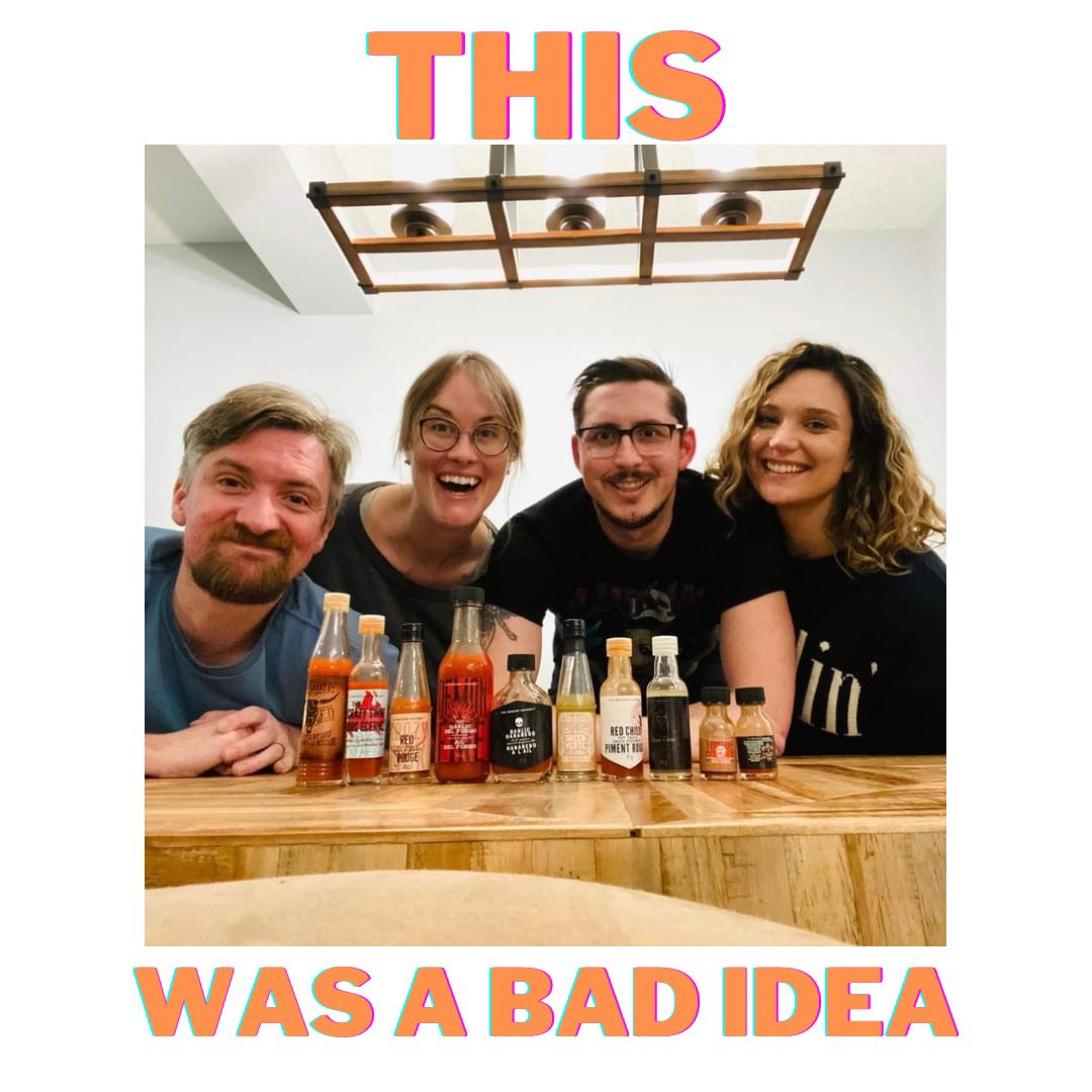 We decided to get some hot sauce and do a hot sauce challenge and record it, which is perfect for an audio medium.

This has absolutely never been done before by anything else on the internet. Find the episode over at anchor.fm/pulltheplug/ep…
