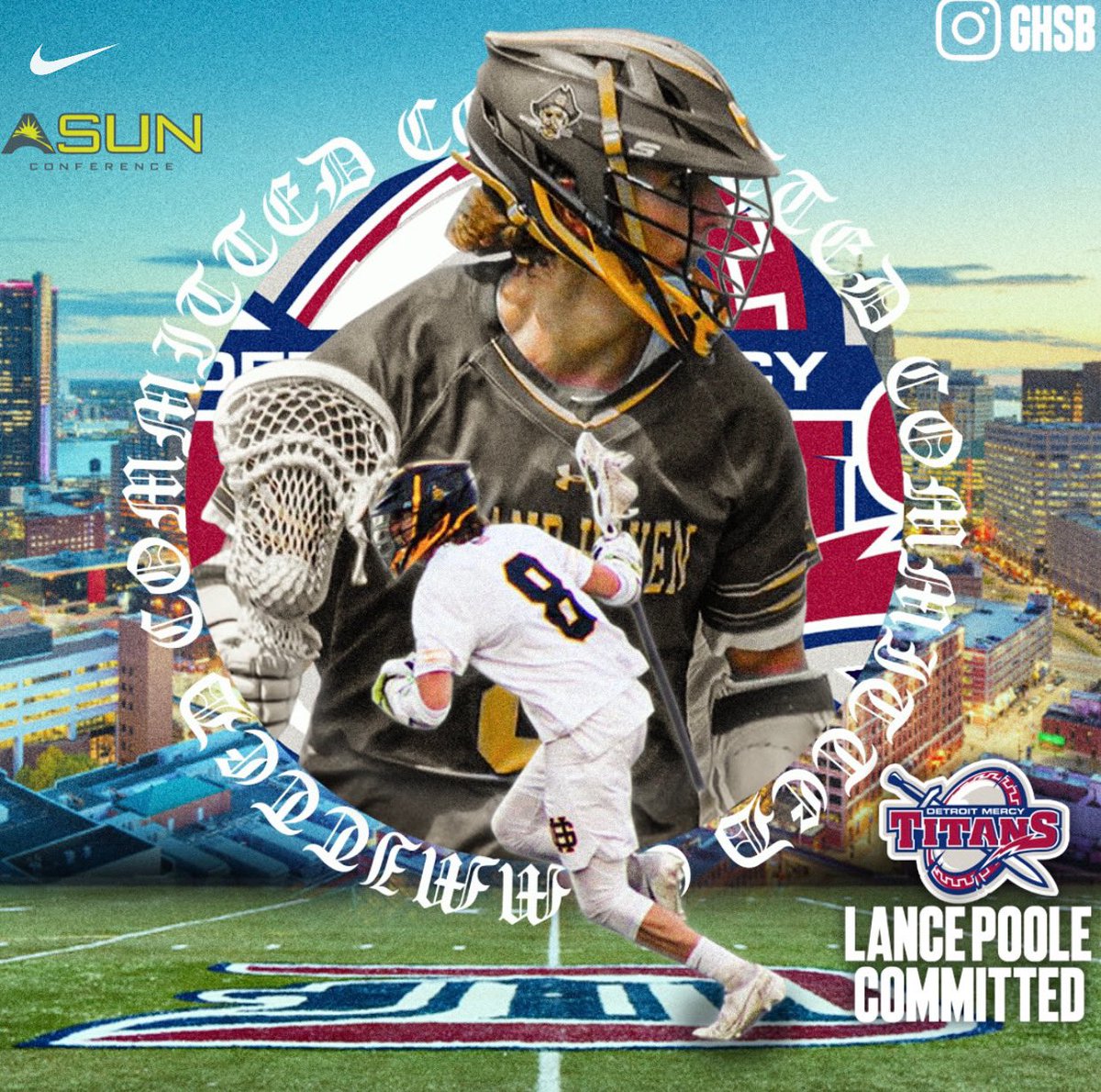 I am extremely humbled and blessed to announce my commitment to play Division 1 lacrosse and further my education at the University of Detroit Mercy. I am beyond grateful for the coaches, family, and friends who all made this possible! 
🔵🔴 #gotitans 🔴🔵
<a href="/UDMLAX/">Detroit Mercy MLAX</a>