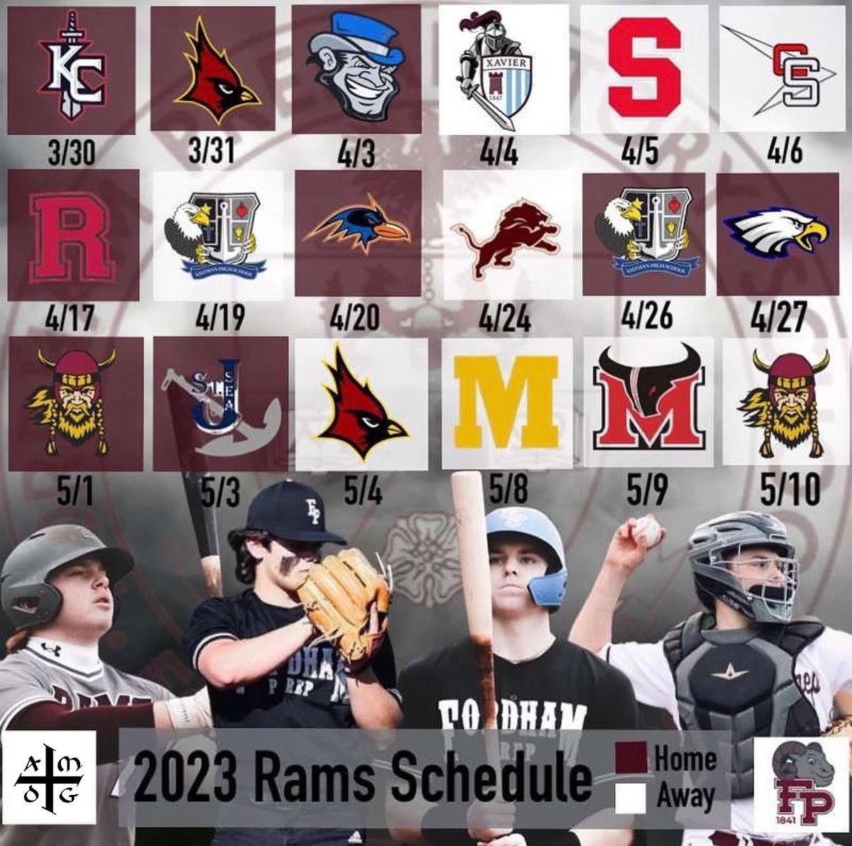 FP_Sports's tweet photo. 2023 @FPBaseball_ season on deck ⚾️

#GoRams #AMDG https://t.co/qkjX8sXlnd