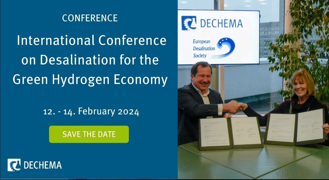 jauelk's tweet photo. #EDS #DECHEMA @RCREEE #greenhydrogen #desalination https://t.co/7fvRpCkkHF
