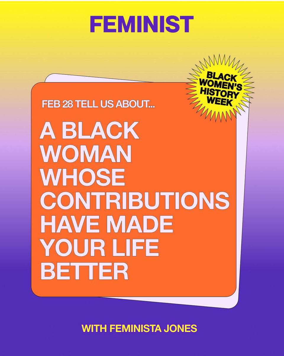 FeministsForAll's tweet photo. Quote tweet your answer to today’s prompt! #BWHW #BWHW23 https://t.co/1II4AUX83l