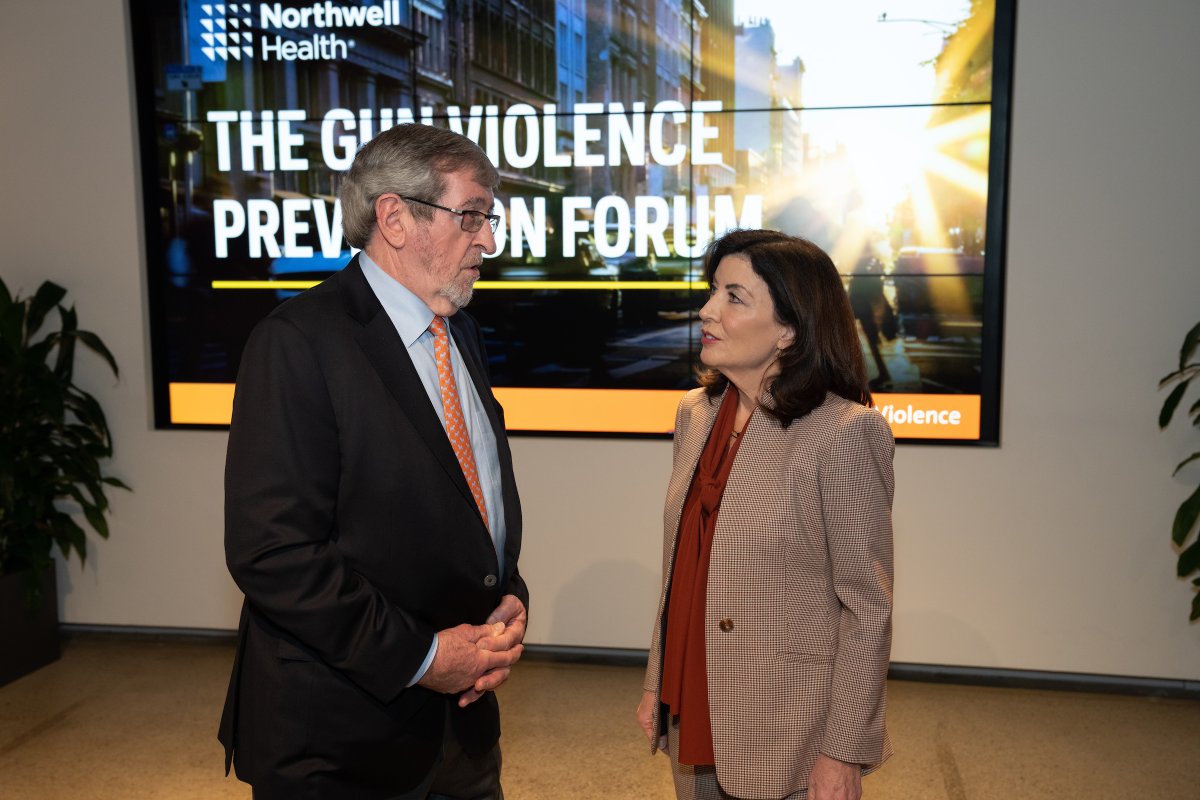 Governor Kathy Hochul (@govkathyhochul) on Twitter photo My number one job as governor is to keep people safe.
Proud to attend <a href="/NorthwellHealth/">Northwell Health</a>’s 4th Annual Gun Violence Prevention Forum to talk about our work to end the scourge of gun violence and build a safer future for all New Yorkers. My number one job as governor is to keep people safe.
Proud to attend <a href="/NorthwellHealth/">Northwell Health</a>’s 4th Annual Gun Violence Prevention Forum to talk about our work to end the scourge of gun violence and build a safer future for all New Yorkers.