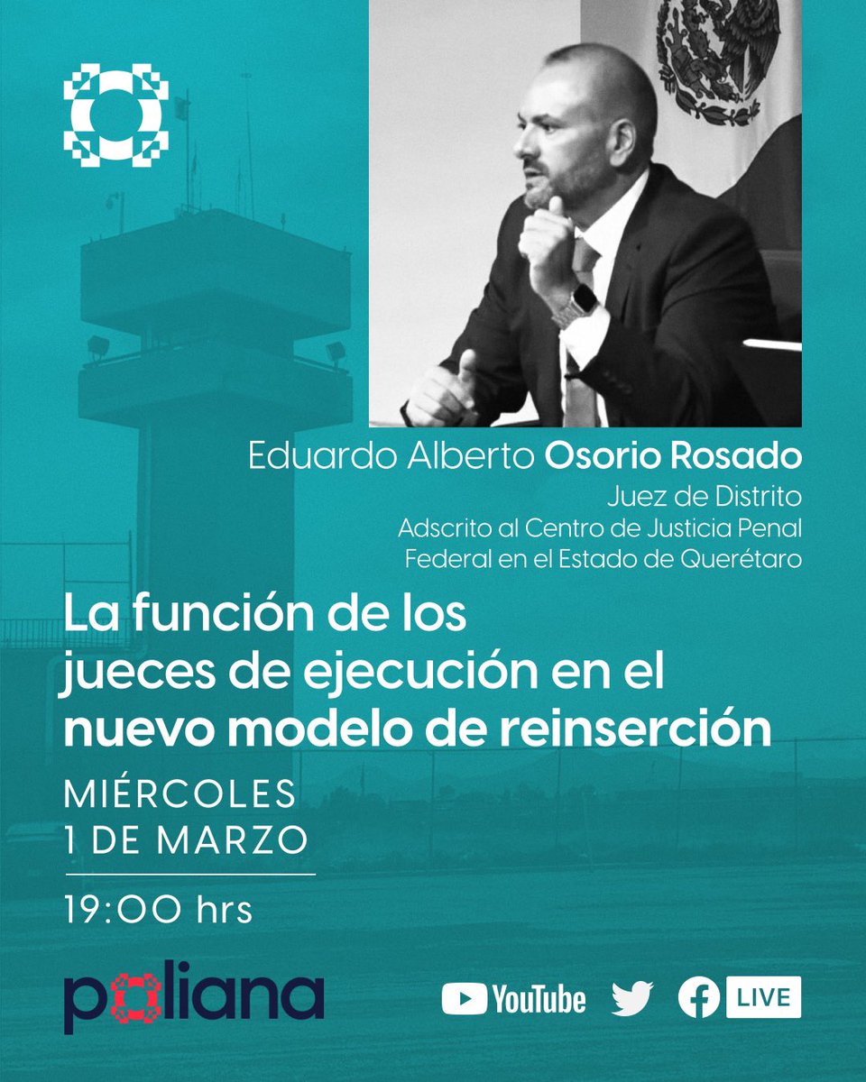 🚨¿Cuál es el papel de los jueces de ejecución?

A partir de la reforma Constitucional del 2008, surge la figura del juez de ejecución, cobrando gran relevancia en el control jurisdiccional de la ejecución penal.

¡Les invitamos con <a href="/EAOR13/">Eduardo Alberto Osorio Rosado</a> este miércoles 1 de marzo 7:00PM! 🤓