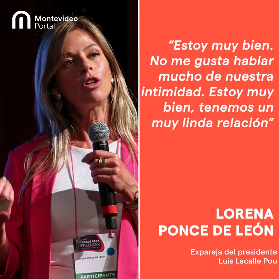 Lorena Ponce de León, expareja del presidente Luis Lacalle Pou, se