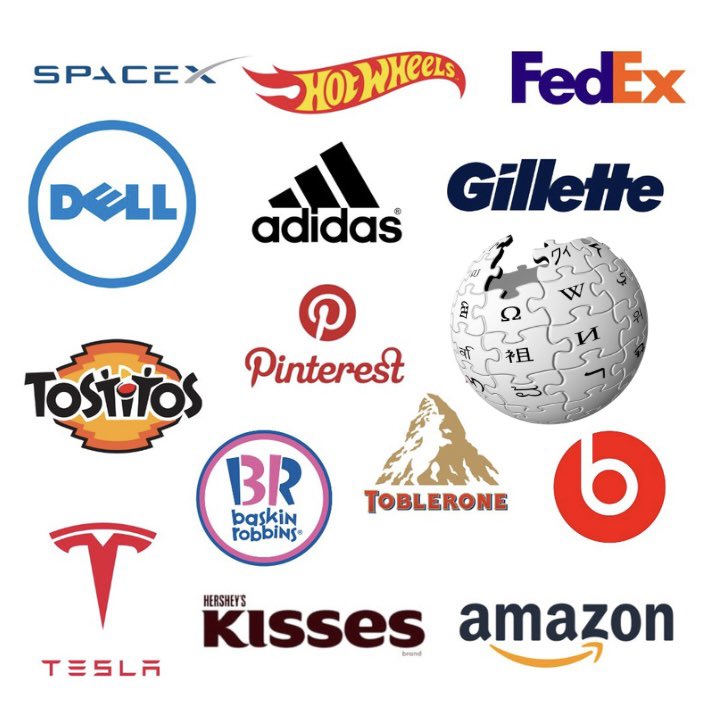 JonErlichman's tweet photo. See the hidden images in these logos?🧵 https://t.co/6GzY9Iiq9w
