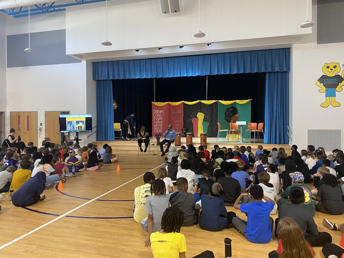 Today we had a special guest,Joseph Holt Jr., an African American leader who played a pivotal role in integrating Wake County schools. He helped pave the way for equal access to education for all students. Great assembly celebrating #BlackHistoryMonth  ! <a href="/WCPSS/">Wake County Public School System</a>