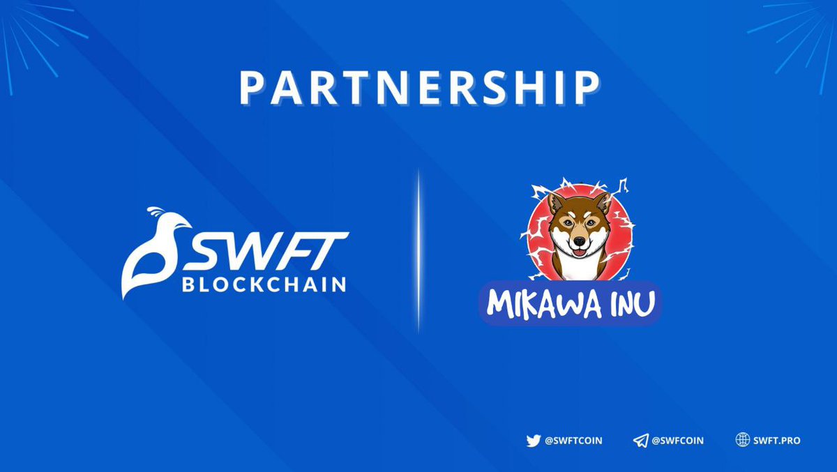 After we made announcement about our partnership <a href="/SwftCoin/">SWFT Blockchain</a> been mooning on <a href="/coinbase/">Coinbase 🛡️</a>. This channel has very serious investors who are very influencial in crypto space 😘

Load your bags with <a href="/Mikawatoken/">MIKAWA</a>
 Before tomorrow's listing

 #Mikawa #RichFriendz #Coinbase #ShibaArmy