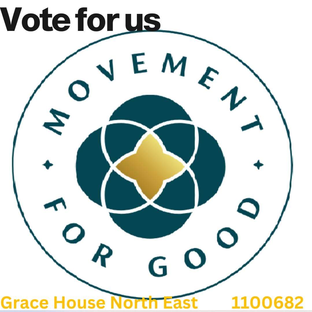 GraceHouse10's tweet photo. Movement for Good is back again and we could win £1,000! 
All you have to do is nominate us below, our charity number is 1100682  The more nominations we get the more chance we have of winning so please share with friends and family

https://t.co/rch7AjDz6c

Thank you. https://t.co/p7KcSU9cGM