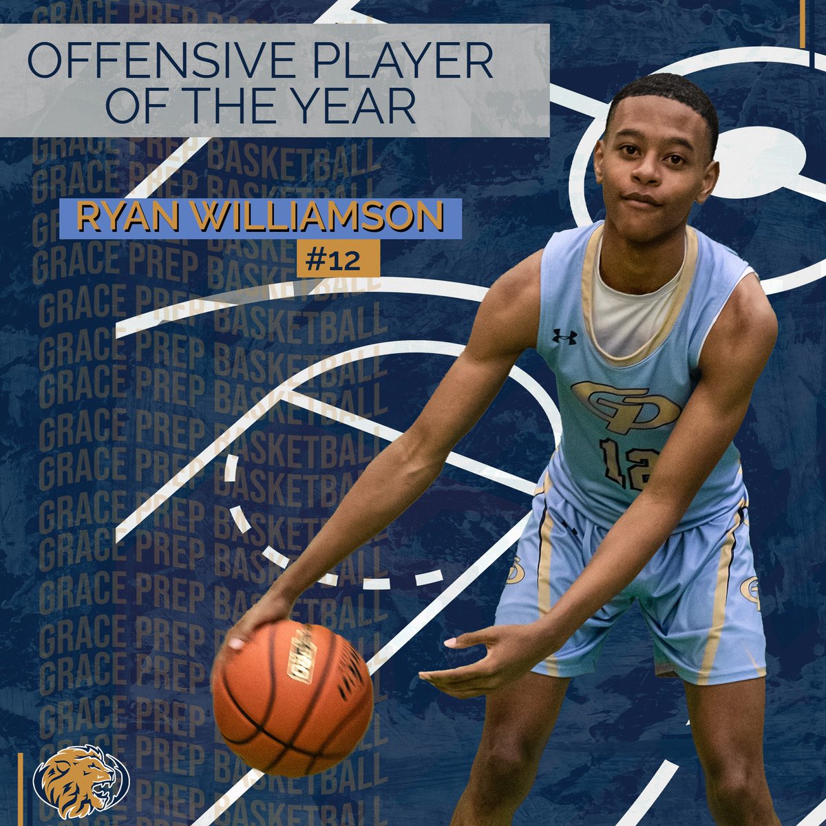 Grace Prep Basketball (@graceprep_hoops) on Twitter photo TAPPS 4A District 1
Offensive Player of The Year
2024 G Ryan Williamson <a href="/ry_will4/">Ryan Williamson</a> TAPPS 4A District 1
Offensive Player of The Year
2024 G Ryan Williamson <a href="/ry_will4/">Ryan Williamson</a>