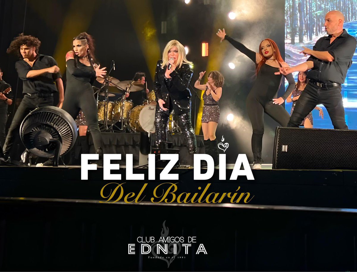 ClubEdnita's tweet photo. Muchas Felicidades a todos los Bailarines en su día, en especial a los de nuestra Diva! #FelizDíaDelBailarín🕺🏼💃🏼

📸 @benitomelendezpr

#Ednita #EdnitaNazario #ClubAmigosDeEdnita https://t.co/jprQVBJns5