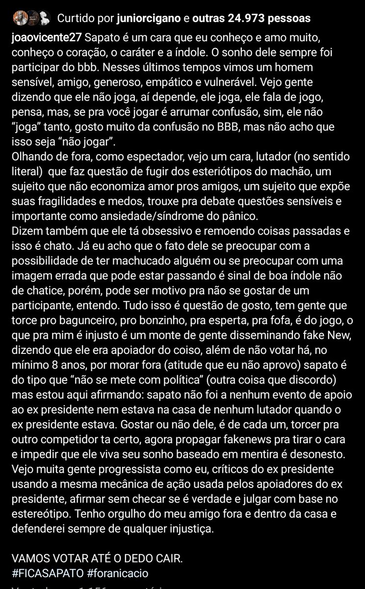Flaalvees's tweet photo. João Vicente acabou comigo 🤧🤧🤧 partiu votar #FicaSapato #foranicasio #BBB23 https://t.co/iyqqBbLbRz