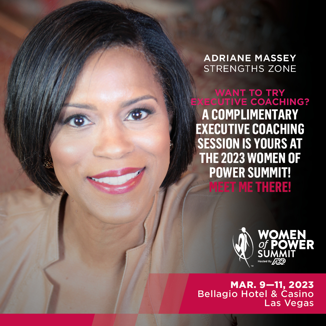 AdrianeWilson's tweet photo. Executive coaching can help you achieve higher performance and greater personal satisfaction at work. Join me for Laser Coaching @blackenterprise Women of Power Summit. https://t.co/JSzBdKjPTJ