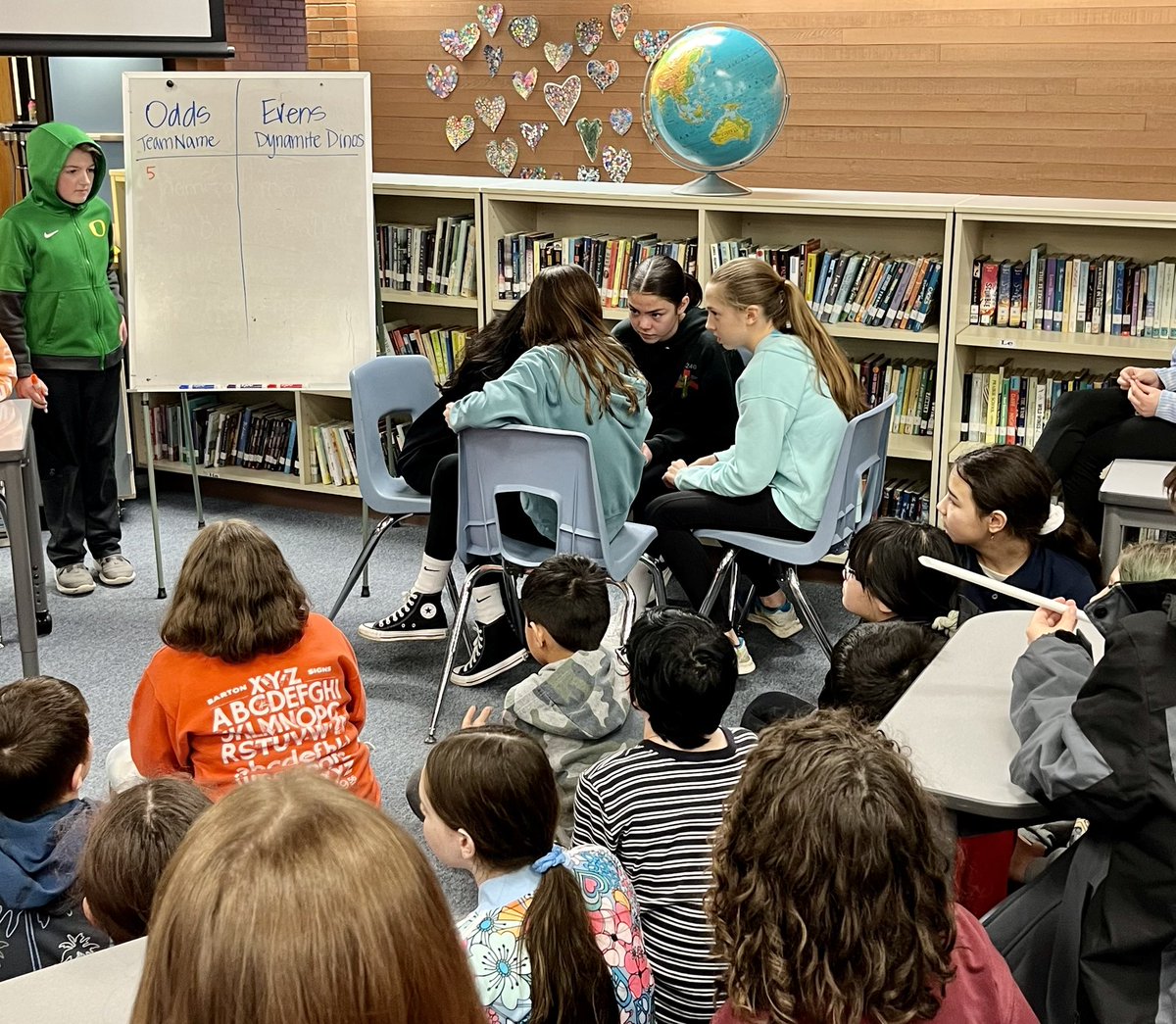 First round of Battle of the Books today. Well done 6th grade teams! #jkesrocks
