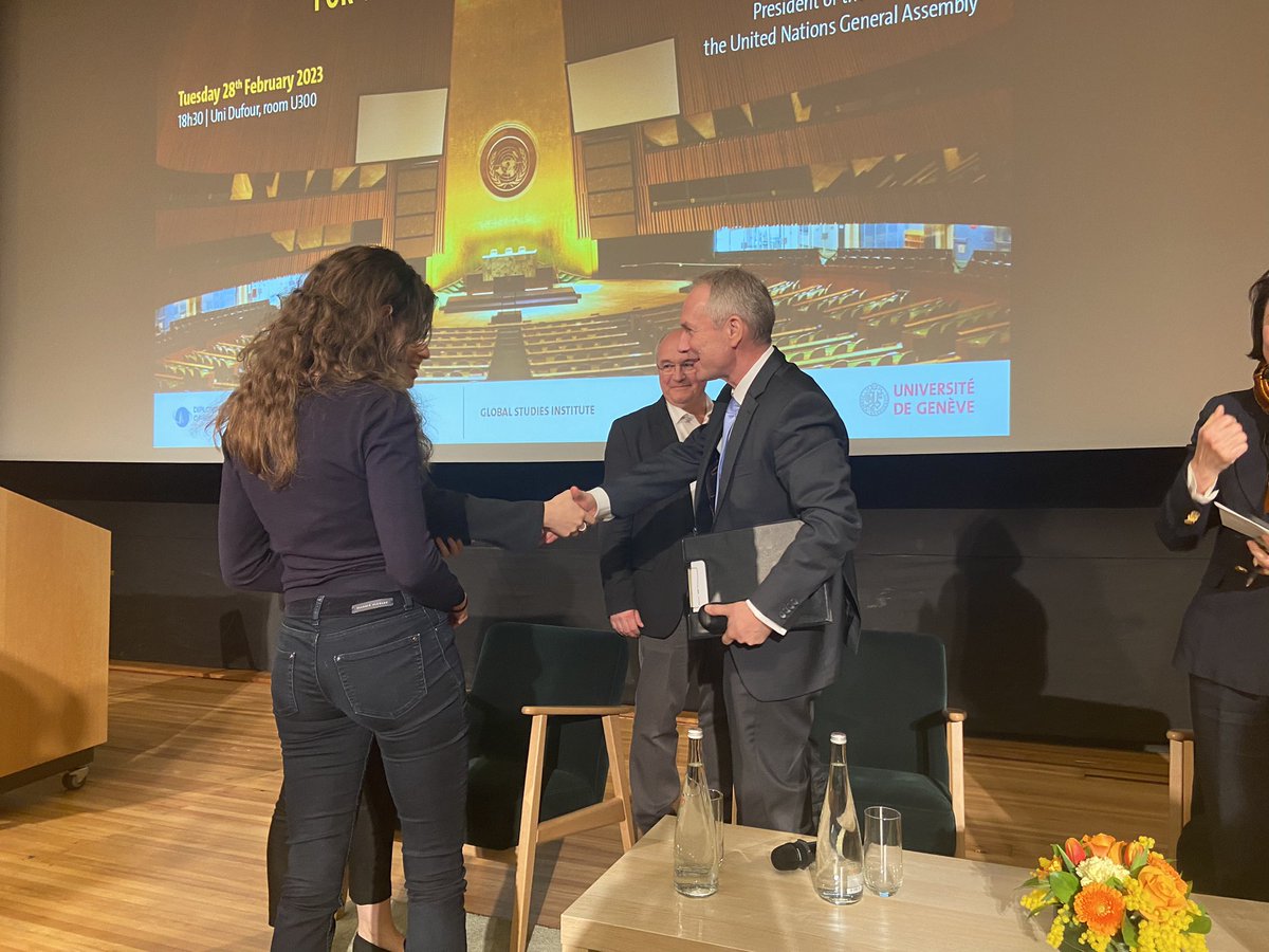 Was honoured to give a talk and have an interactive discussion on the “UN we need” at <a href="/unige_en/">UNIGE_en</a> this evening. 

Motivated and eager for change, young people are key agents of the transformation we so urgently need. 

We must make sure they are always actively engaged.