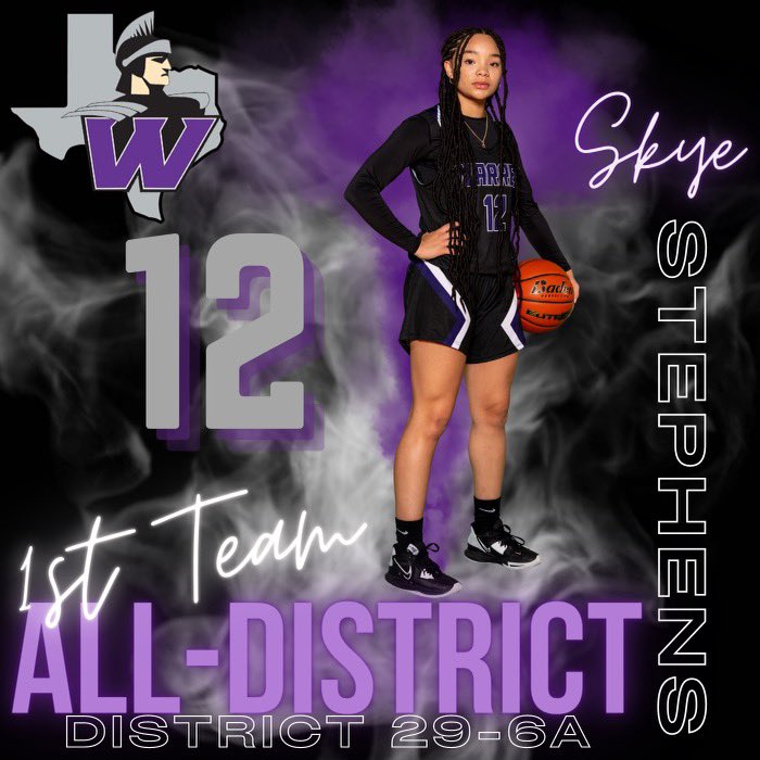 This season was one for the books. Three time all district selection. Over 1000 career points! You will be missed <a href="/skyestephens333/">Skye Stephens</a>! First Team All District 💜🏀