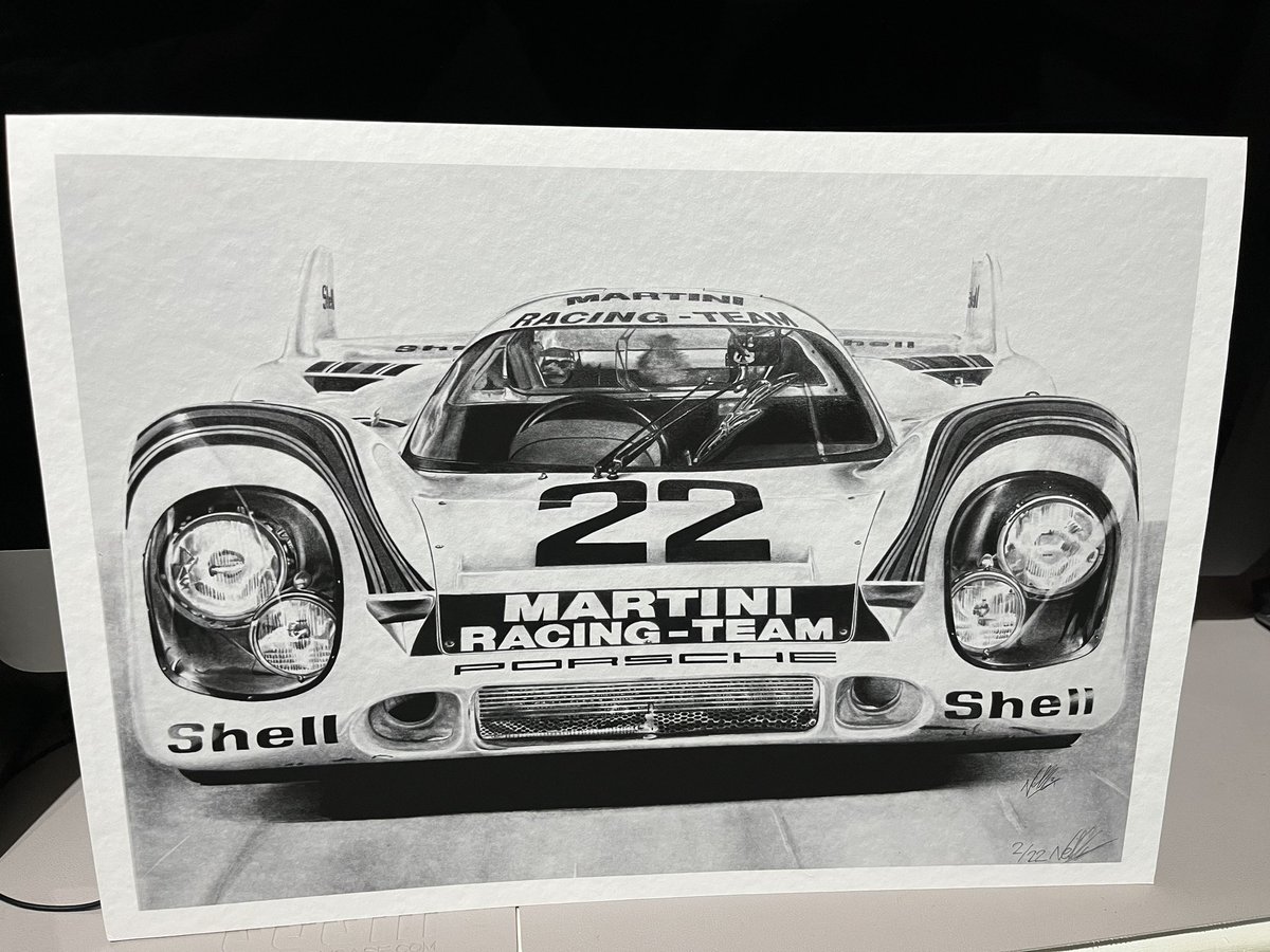 Today was a good day, as I received my @NGAutoArt #mondaydoodle of one of the coolest Sportscars ever made and to top it all on my birthday as well