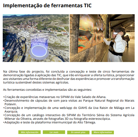 🇵🇹 Extra, extra! O nosso boletim informativo n.º 4 foi publicado com as #actualizações do projecto #VALSIPAM
📥valsipam.eu/pt/biblioteca
#giahs #sipam #sustainabletourism #agriculturalheritage 
<a href="/FAO/">Food and Agriculture Organization</a> <a href="/FAOclimate/">FAO Climate Change & Biodiversity</a> <a href="/SerpaTerraForte/">Município de Serpa</a> @Sudoe5 <a href="/coesao_pt/">Coesão Territorial</a> <a href="/cmboticas/">Município de Boticas</a> <a href="/Montalegre/">Município de Montalegre</a>