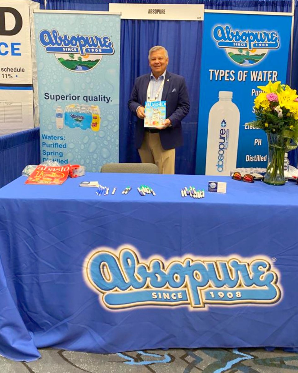 abasto's tweet photo. Great seeing Daniel Ward presenting the superior quality of @absopure ๐งat @TheNGAShow #thengashow https://t.co/586cIKP98S
