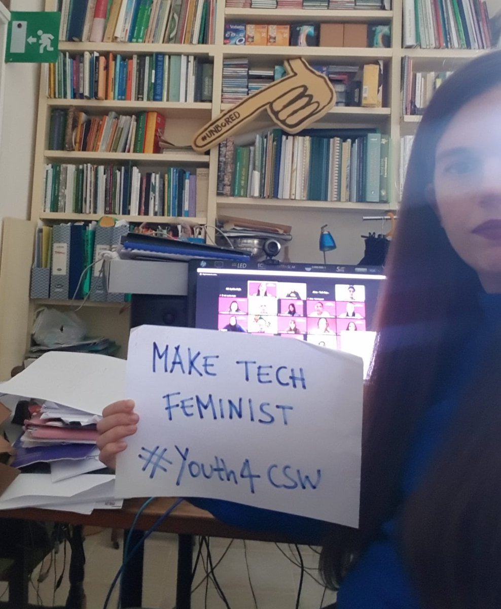 almarondanini's tweet photo. Last week at the #PreCSW67 #YouthForum, guided by #AyshkaN from @FFFMAPA we joined the #digitalstrike on #Missing voices due to the #digitaldivide
@UN @UN_Women @UN_CSW @UNYouthEnvoy #GenerationEquality #Youth4CSW #CSW67Youth #DecolonizeInternet #MakeTechFeminist #CSW67 https://t.co/LZ95JgTwmB