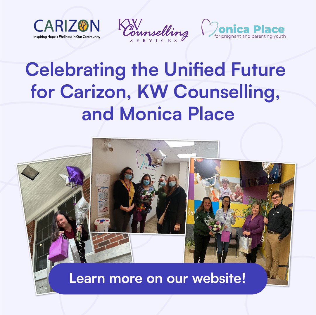 It's unanimous, <a href="/monicaplace/">Monica Place</a> <a href="/kwcounselling/">KW Counselling</a> and <a href="/Carizon/">Carizon</a> are uniting into one organization! Learn more about how we plan to better serve individuals, families, and communities in the Waterloo Region by visiting our website today. 

kwcounselling.com/celebrating-th…